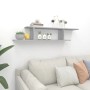 Estante de pared para TV madera gris Sonoma 125x18x23 cm de vidaXL, Estantes y estanterías - Ref: Foro24-815877, Precio: 24,1...
