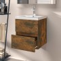Mueble de lavabo madera ingeniería roble ahumado 41x38,5x45 cm de vidaXL, Muebles de baño - Ref: Foro24-815645, Precio: 38,47...