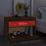 Mueble de TV con luces LED color roble ahumado 60x35x40 cm de vidaXL, Muebles TV - Ref: Foro24-815682, Precio: 46,20 €, Descu...