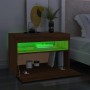 Mueble de TV con luces LED color roble ahumado 60x35x40 cm de vidaXL, Muebles TV - Ref: Foro24-815682, Precio: 46,20 €, Descu...