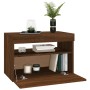 Mueble de TV con luces LED color roble ahumado 60x35x40 cm de vidaXL, Muebles TV - Ref: Foro24-815682, Precio: 46,20 €, Descu...