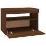 Mueble de TV con luces LED color roble ahumado 60x35x40 cm de vidaXL, Muebles TV - Ref: Foro24-815682, Precio: 46,20 €, Descu...