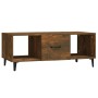 Mesa de centro madera contrachapada roble ahumado 102x50x40 cm de vidaXL, Mesas de centro - Ref: Foro24-817528, Precio: 48,27...
