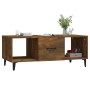 Mesa de centro madera contrachapada roble ahumado 102x50x40 cm de vidaXL, Mesas de centro - Ref: Foro24-817528, Precio: 48,27...