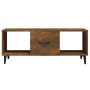 Mesa de centro madera contrachapada roble ahumado 102x50x40 cm de vidaXL, Mesas de centro - Ref: Foro24-817528, Precio: 48,27...