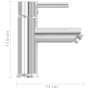 Grifo para lavabo de baño acabado cromado 130x176 mm de vidaXL, Grifos - Ref: Foro24-149065, Precio: 32,48 €, Descuento: %
