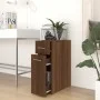 Armario botiquín madera contrachapada roble marrón 20x45,5x60cm de vidaXL, Taquillas y armarios de almacenamiento - Ref: Foro...
