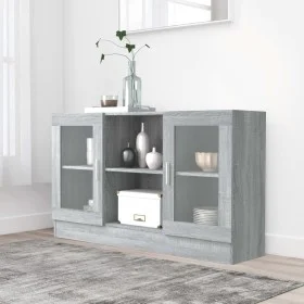 Vitrina madera contrachapada gris Sonoma 120x30,5x70 cm de vidaXL, Aparadores - Ref: Foro24-815628, Precio: 97,07 €, Descuent...