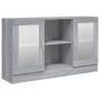 Vitrina madera contrachapada gris Sonoma 120x30,5x70 cm de vidaXL, Aparadores - Ref: Foro24-815628, Precio: 93,10 €, Descuent...