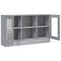 Vitrina madera contrachapada gris Sonoma 120x30,5x70 cm de vidaXL, Aparadores - Ref: Foro24-815628, Precio: 93,10 €, Descuent...