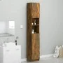 Armario baño madera contrachapada roble ahumado 32x25,5x190 cm de vidaXL, Muebles de baño - Ref: Foro24-815537, Precio: 76,06...