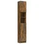 Armario baño madera contrachapada roble ahumado 32x25,5x190 cm de vidaXL, Muebles de baño - Ref: Foro24-815537, Precio: 76,06...