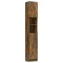 Armario baño madera contrachapada roble ahumado 32x25,5x190 cm de vidaXL, Muebles de baño - Ref: Foro24-815537, Precio: 77,75...