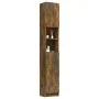 Armario baño madera contrachapada roble ahumado 32x25,5x190 cm de vidaXL, Muebles de baño - Ref: Foro24-815537, Precio: 76,06...