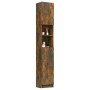 Armario baño madera contrachapada roble ahumado 32x25,5x190 cm de vidaXL, Muebles de baño - Ref: Foro24-815537, Precio: 77,75...