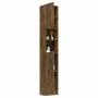 Armario baño madera contrachapada roble ahumado 32x25,5x190 cm de vidaXL, Muebles de baño - Ref: Foro24-815537, Precio: 76,06...