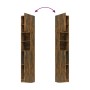 Armario baño madera contrachapada roble ahumado 32x25,5x190 cm de vidaXL, Muebles de baño - Ref: Foro24-815537, Precio: 77,75...