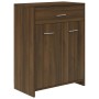 Armario baño madera contrachapada roble marrón 60x33x80 cm de vidaXL, Muebles de baño - Ref: Foro24-815665, Precio: 70,39 €, ...