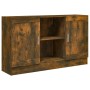 Aparador madera contrachapada color roble ahumado 120x30,5x70cm de vidaXL, Aparadores - Ref: Foro24-815624, Precio: 88,64 €, ...