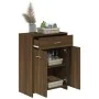 Armario baño madera contrachapada roble marrón 60x33x80 cm de vidaXL, Muebles de baño - Ref: Foro24-815665, Precio: 69,33 €, ...