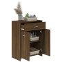 Armario baño madera contrachapada roble marrón 60x33x80 cm de vidaXL, Muebles de baño - Ref: Foro24-815665, Precio: 70,39 €, ...