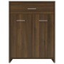 Armario baño madera contrachapada roble marrón 60x33x80 cm de vidaXL, Muebles de baño - Ref: Foro24-815665, Precio: 70,39 €, ...