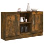 Aparador madera contrachapada color roble ahumado 120x30,5x70cm de vidaXL, Aparadores - Ref: Foro24-815624, Precio: 88,64 €, ...