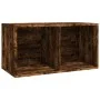 Oak plywood vinyl record box 71x34x36cm by vidaXL, CD and DVD storage - Ref: Foro24-815252, Price: 43,63 €, Discount: %