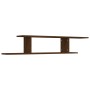 Estante de pared para TV madera roble marrón 125x18x23 cm de vidaXL, Estantes y estanterías - Ref: Foro24-815878, Precio: 27,...