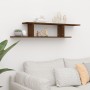 Estante de pared para TV madera roble marrón 125x18x23 cm de vidaXL, Estantes y estanterías - Ref: Foro24-815878, Precio: 27,...