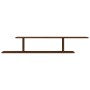 Estante de pared para TV madera roble marrón 125x18x23 cm de vidaXL, Estantes y estanterías - Ref: Foro24-815878, Precio: 27,...