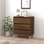 Aparador de madera contrachapada roble marrón 60x35x69 cm de vidaXL, Aparadores - Ref: Foro24-815806, Precio: 78,58 €, Descue...