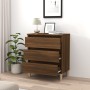 Aparador de madera contrachapada roble marrón 60x35x69 cm de vidaXL, Aparadores - Ref: Foro24-815806, Precio: 78,58 €, Descue...