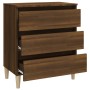 Aparador de madera contrachapada roble marrón 60x35x69 cm de vidaXL, Aparadores - Ref: Foro24-815806, Precio: 78,58 €, Descue...