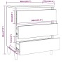 Aparador de madera contrachapada roble marrón 60x35x69 cm de vidaXL, Aparadores - Ref: Foro24-815806, Precio: 78,58 €, Descue...