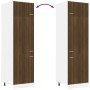 Armario para frigorífico madera marrón roble 60x57x207 cm de vidaXL, Armarios de cocina - Ref: Foro24-815602, Precio: 157,70 ...
