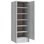 Zapatero de madera contrachapada gris Sonoma 32x35x92 cm de vidaXL, Zapateros y organizadores de calzado - Ref: Foro24-816018...
