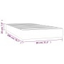 Colchón de muelles ensacados cuero sintético 80x200x20 cm de vidaXL, Colchones - Ref: Foro24-347687, Precio: 125,89 €, Descue...