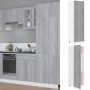 Armario para frigorífico madera gris Sonoma 60x57x207 cm de vidaXL, Armarios de cocina - Ref: Foro24-815601, Precio: 176,27 €...