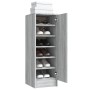 Zapatero de madera contrachapada gris Sonoma 32x35x92 cm de vidaXL, Zapateros y organizadores de calzado - Ref: Foro24-816018...