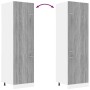 Armario para frigorífico madera gris Sonoma 60x57x207 cm de vidaXL, Armarios de cocina - Ref: Foro24-815601, Precio: 176,27 €...