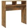 Mesa consola madera contrachapada roble ahumado 78x30x80 cm de vidaXL, Mesas auxiliares - Ref: Foro24-815936, Precio: 34,11 €...