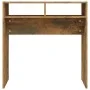 Mesa consola madera contrachapada roble ahumado 78x30x80 cm de vidaXL, Mesas auxiliares - Ref: Foro24-815936, Precio: 33,70 €...