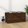 Caja para discos de vinilo contrachapado marrón 71x34x36 cm de vidaXL, Almacenamiento para CD y DVD - Ref: Foro24-815254, Pre...
