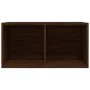 Caja para discos de vinilo contrachapado marrón 71x34x36 cm de vidaXL, Almacenamiento para CD y DVD - Ref: Foro24-815254, Pre...
