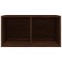 Caja para discos de vinilo contrachapado marrón 71x34x36 cm de vidaXL, Almacenamiento para CD y DVD - Ref: Foro24-815254, Pre...