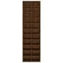 Zapatero de madera contrachapada roble marrón 54x34x183 cm de vidaXL, Zapateros y organizadores de calzado - Ref: Foro24-8153...