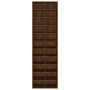 Zapatero de madera contrachapada roble marrón 54x34x183 cm de vidaXL, Zapateros y organizadores de calzado - Ref: Foro24-8153...