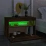 Muebles de TV con luces LED 2 uds roble ahumado 60x35x40 cm de vidaXL, Muebles TV - Ref: Foro24-815679, Precio: 70,77 €, Desc...