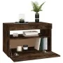 Muebles de TV con luces LED 2 uds roble ahumado 60x35x40 cm de vidaXL, Muebles TV - Ref: Foro24-815679, Precio: 70,77 €, Desc...
